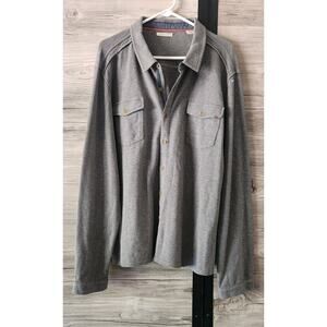 Carbon 2 Cobalt Shirt Men's XL Gray Overshirt Button Up Pockets